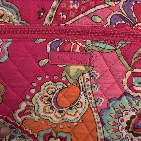 Vera Bradley Petite Double Zip Hipster- Pink Swirls  NWT - Picture 7 of 7